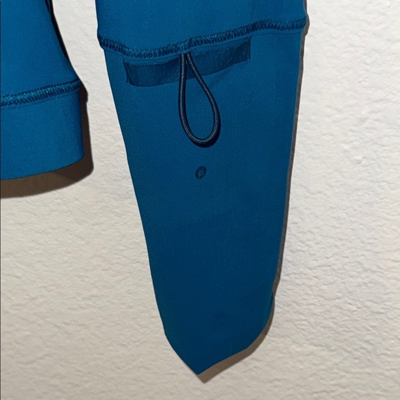 LULULEMON Women's Turquoise Long Sleeve Quarter Zip Running Top - Picture 2 of 7